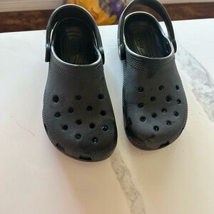 CROCS Kids' Black Slip-On Sandals